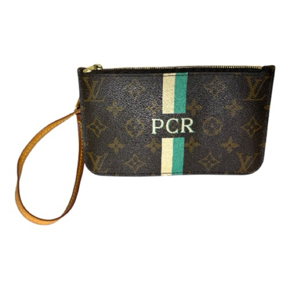 Louis Vuitton Teal and Tan Interior